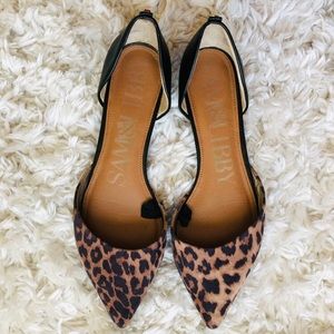 Sam & Libby leopard d’Orsay flats size 8.5 women